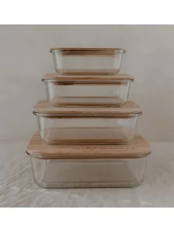 Vorratsbehälter "Liebe" in Natur/ Transparent - (B)20 x (T)14,5 cm