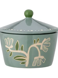 Vorratsbehälter ''Tangier'' in Grün - (H)14 x Ø 15 cm