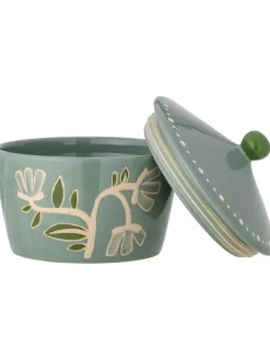 Vorratsbehälter ''Tangier'' in Grün - (H)14 x Ø 15 cm