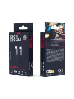 60W Schnell-Ladekabel USB-C - USB-C 1m