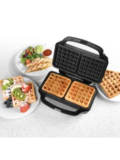 Waffeleisen in Schwarz