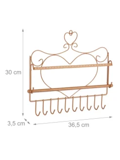 Wand Schmuckhalter in Bronze - (B)36,5x (H)30 x (T)3,5 cm