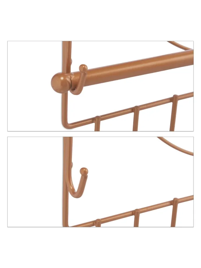 Wand Schmuckhalter in Bronze - (B)36,5x (H)30 x (T)3,5 cm