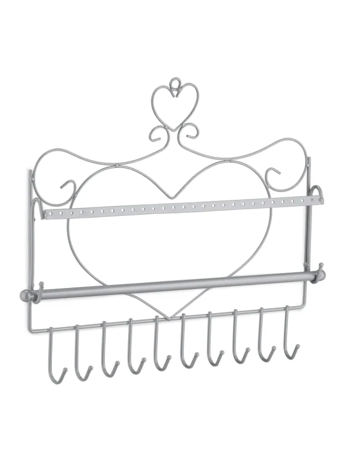 Wand Schmuckhalter in Silber - (B)36,5x (H)30 x (T)3,5 cm