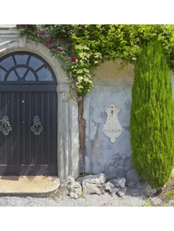 Wandbrunnen in Weiß - (B)24,5 x (H)42 x (T)11,5 cm