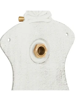 Wandbrunnen in Weiß - (B)24,5 x (H)42 x (T)11,5 cm