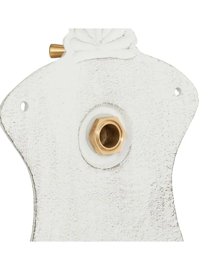 Wandbrunnen in Weiß - (B)24,5 x (H)42 x (T)11,5 cm