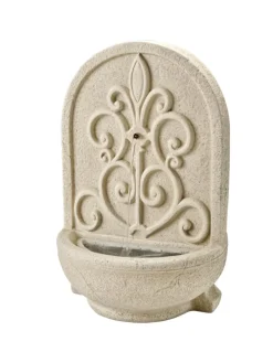 Wandbrunnen Standbrunnen Gartenbrunnen H: 54cm in beige