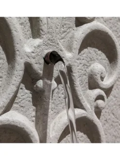 Wandbrunnen Standbrunnen Gartenbrunnen H: 54cm in beige