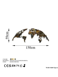 Wanddekor - (B)150 x (H)59 cm