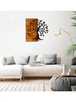 Wanddekor "Agac" - (B)58 x (H)58 cm