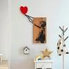 Wanddekor "Banksy" - (B)59 x (H)83 cm