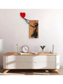 Wanddekor "Banksy" - (B)59 x (H)83 cm