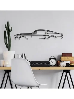 Wanddekor "Ford Mustang" - (B)70 x (H)15 cm