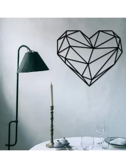 Wanddekor "Heart" - (B)47 x (H)40 cm