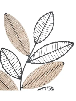 Wanddekor in Schwarz/ Beige - (L)56 x (B)29 cm