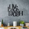 Wanddekor "Live Love Laugh" - (B)49 x (H)40 cm