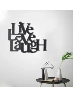 Wanddekor "Live Love Laugh" - (B)49 x (H)40 cm