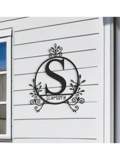 Wanddekoration in Schwarz - Ø 40 cm