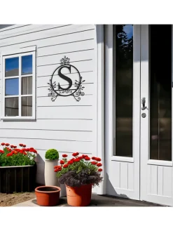 Wanddekoration in Schwarz - Ø 40 cm