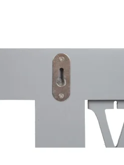 Wandgarderobe C60 Family im Shabby-Look, Grau-blau