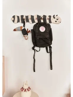 Wandgarderobe in Creme/ Schwarz