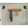 Wandgarderobe in Hellbraun - (B)80 cm - (H)17 cm - (T)1,8 cm