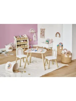 Wandgarderobe in mehrfarben