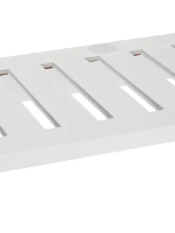 Wandgarderobe in Weiß - (B)75 x (H)18 x (T)16 cm