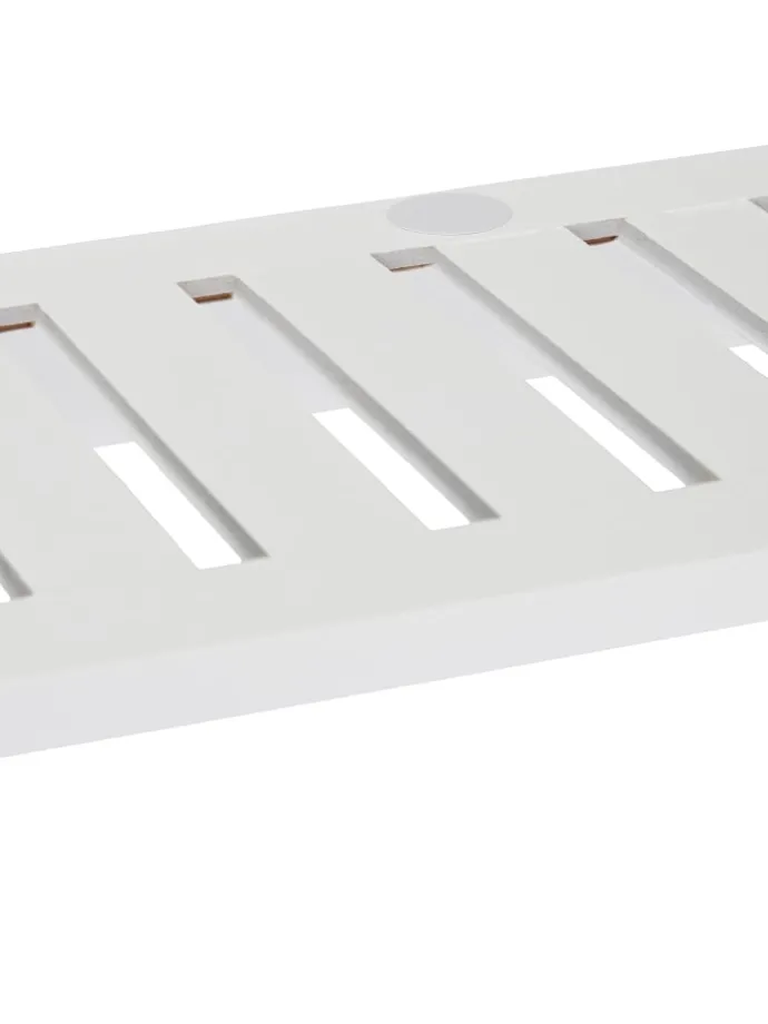 Wandgarderobe in Weiß - (B)75 x (H)18 x (T)16 cm