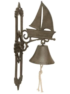 Wandglocke ''Boot'' in Braun - (B)18 x (H)39 x (T)10 cm