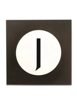 Wandhaken "I" in Schwarz - (B)9 x (H)14 cm