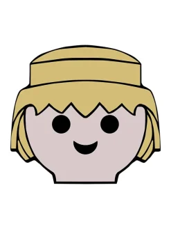 Wandhaken "Playmobil Boy" in Creme/ Gelb - (B)8 x (H)4 cm