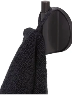 Wandhaken "Tune" in Schwarz - (B)5,4 x (H)6,5 cm