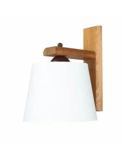 Wandlampe (B)20 x (H)24.5 cm in Eiche Rustikal Ecru