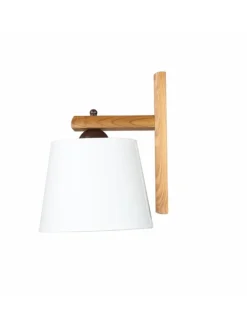 Wandlampe (B)20 x (H)24.5 cm in Eiche Rustikal Ecru