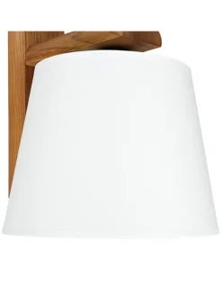 Wandlampe (B)20 x (H)24.5 cm in Eiche Rustikal Ecru