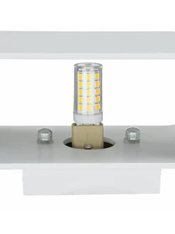 Wandlampe (B)16 x (H)8 cm in Weiß