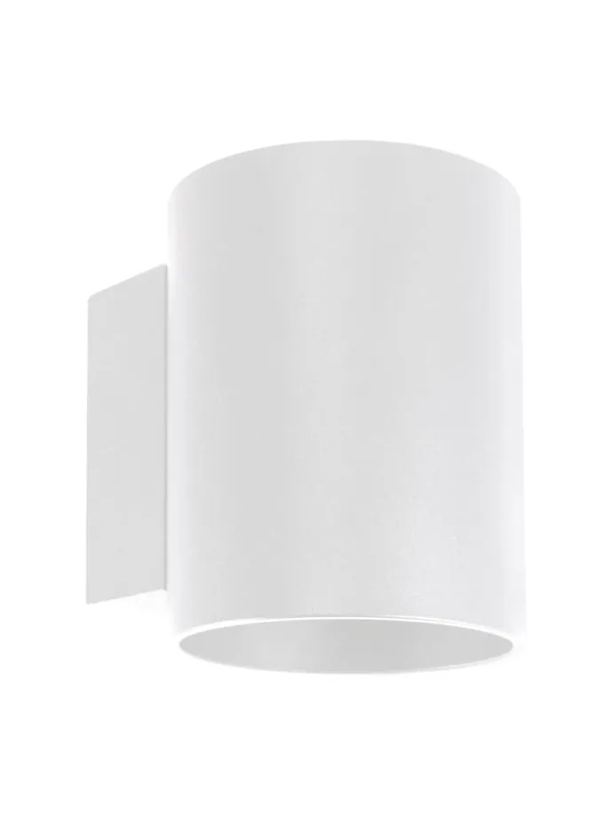 Wandlampe (B)8 x (H)10 cm in Weiß