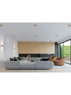 Wandleuchte RODA in Natur Holz Loft Style runde Ø loft 1xG9 LED NICE LAMPS