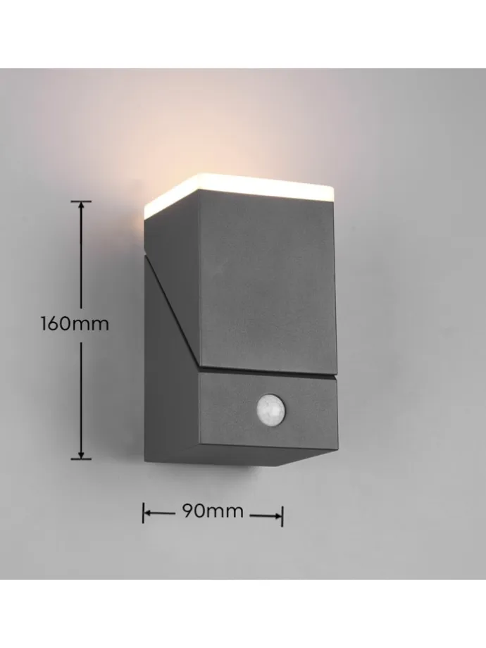 Wandleuchte AVON in anthrazit