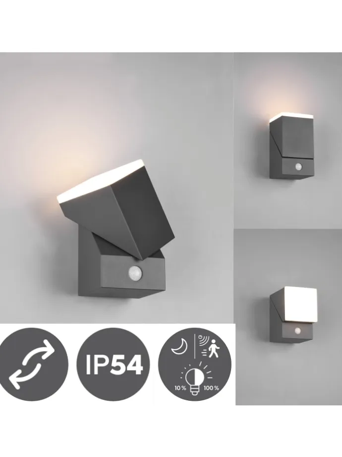 Wandleuchte AVON in anthrazit