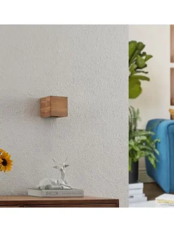 Wandleuchte BRAD in holzfarbig