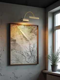 Wandleuchte CURTIS in altmessing