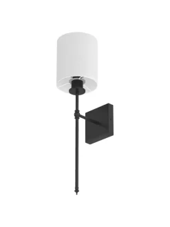 Wandleuchte ESTE mit Akku-Leuchtmittel in Weiß / Schwarz