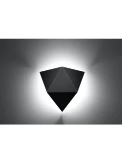 Wandleuchte ESTEL in Schwarz H 25 cm