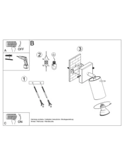 Wandleuchte ETNA in Weiss H 8cm
