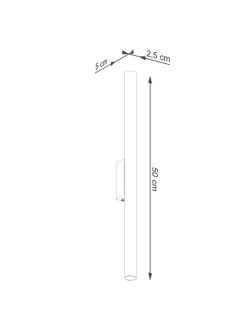 Wandleuchte FIDEUS 2 schwarz H 50