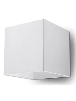 Wandleuchte GEO 1 in Weiß aluminium quadratische Lampe loft 1xG9 LED NICE LAMPS