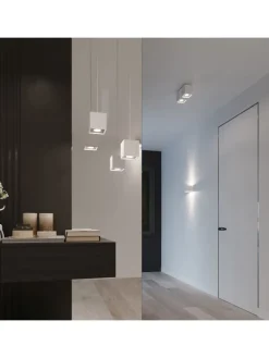 Wandleuchte GEO 1 in Weiß aluminium quadratische Lampe loft 1xG9 LED NICE LAMPS